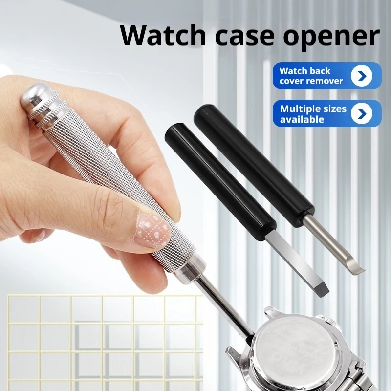 Watchmaker Repair Tool Kit Case Opener - ชุดเครื่องมือสำหรับเปิดฝาหลังนาฬิกา – ชุดเครื่องมือสำหรับถอดฝาหลังนาฬิกา มีดงัด และไขควง สำหรับช่างซ่อมนาฬิกา