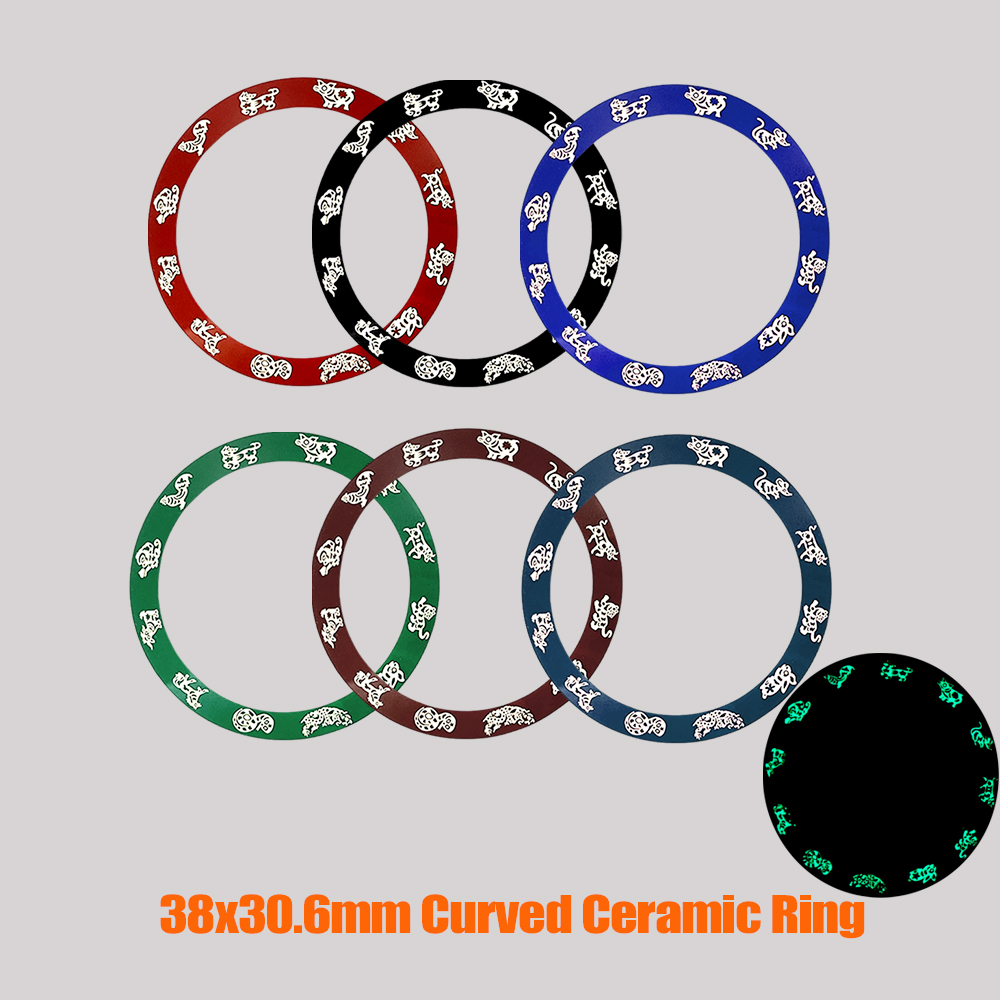Watch Bezel Insert Ceramic Luminous - ขอบเซรามิกแบบกำหนดเองขนาด 38 มม. x 30.6 มม.