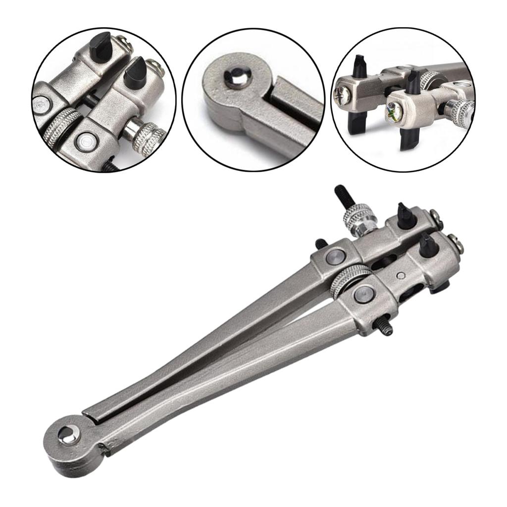 Watchmaker Repair Tool Kit Case Opener - V รูปร่างนาฬิกากลับกรณี Remover เหล็กนาฬิกาฝาครอบเปิดเครื่องมือช่างซ่อมนาฬิกา