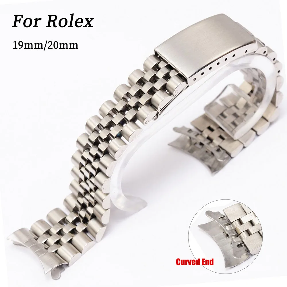 Solid Stainless Steel Watch Bracelet Jubilee - สายนาฬิกาโลหะสําหรับ Rolex DATEJUST สายรัดข้อมือสําหรับ Jubilee Luxury