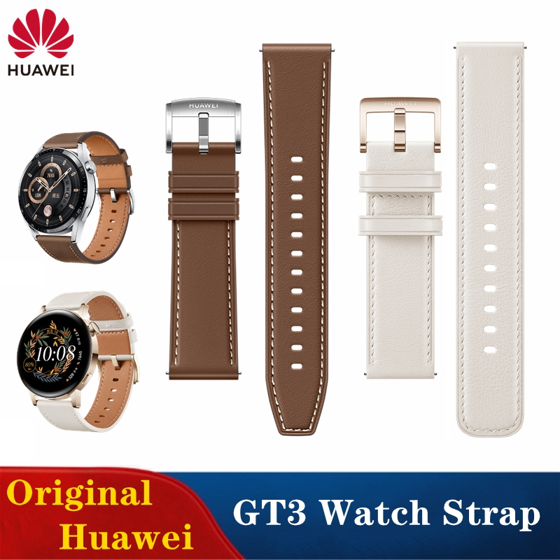 Leather Watch Strap Quick Release 20Mm 22Mm - สายนาฬิกา Huawei GT3 Pro 46 มม.