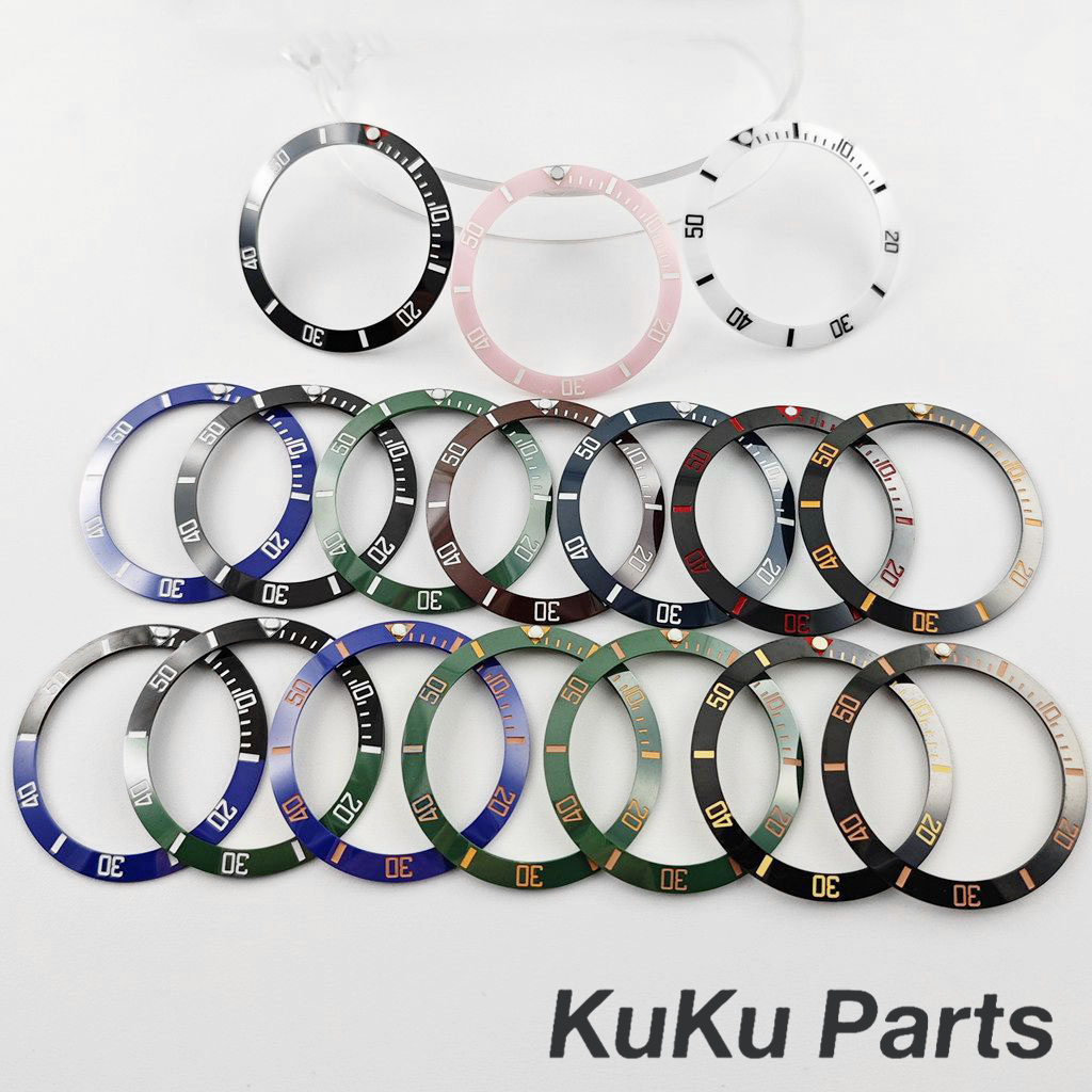 Watch Bezel Insert Ceramic Luminous - ขอบหน้าปัดนาฬิกาดำน้ำ 38 มม.*30.6 มม. แบบลาดเอียง 1