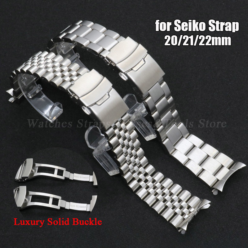 Solid Stainless Steel Watch Bracelet Jubilee - 316L สายสแตนเลสสําหรับ Seiko SKX007/009 นาฬิกา 20