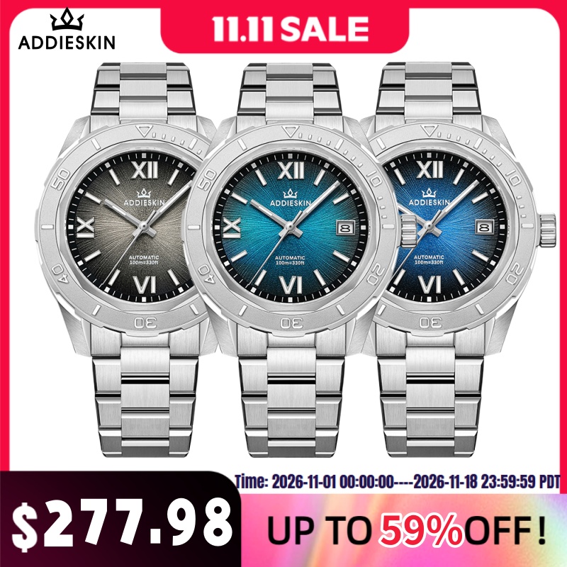 Men Mechanical Watch Sapphire Crystal - แอดดี้ส์คิน K002 นาฬิกาหรูอัตโนมัติแบบกลไก reloj hombre 9015