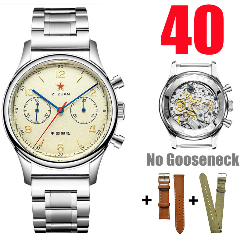 Chronograph Mechanical Watch Seagull 1963 - นาฬิกาข้อมือผู้ชาย SEAKOSS รุ่น 1963 วินเทจ ไพล็อต