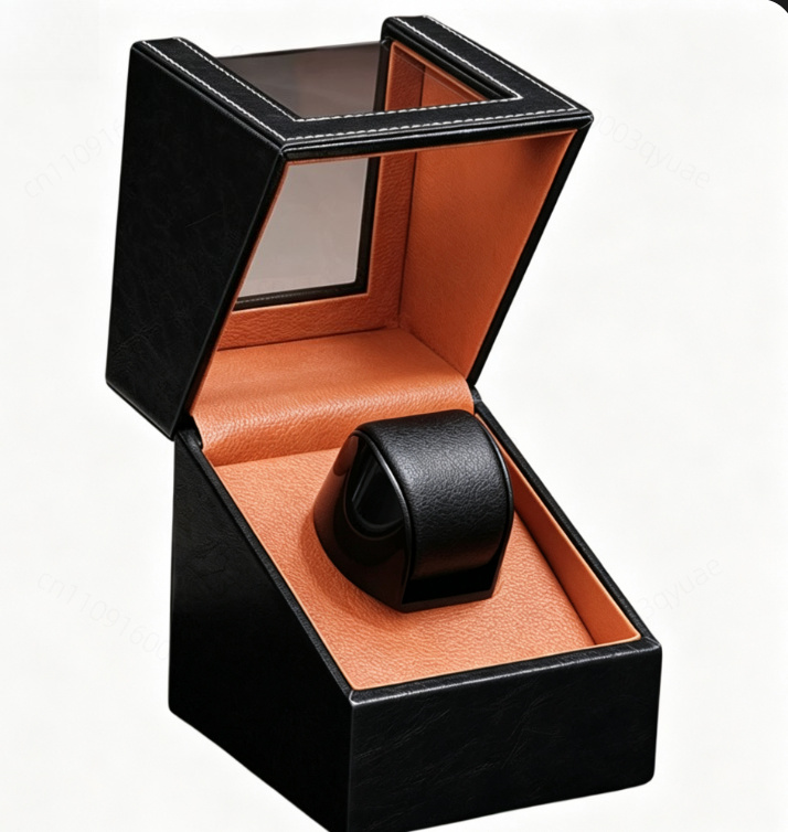 Watch Winder Automatic Dual Watch Box - กล่องหมุนนาฬิกาอัตโนมัติสำหรับนาฬิกาเรือนเดียว กล่องเก็บนาฬิกาแบบเสียบปลั๊กและใช้แบตเตอรี่ได้ ใช้งานได้สองแบบ เครื่องเขย่านาฬิกาสำหรับนาฬิกากลไก