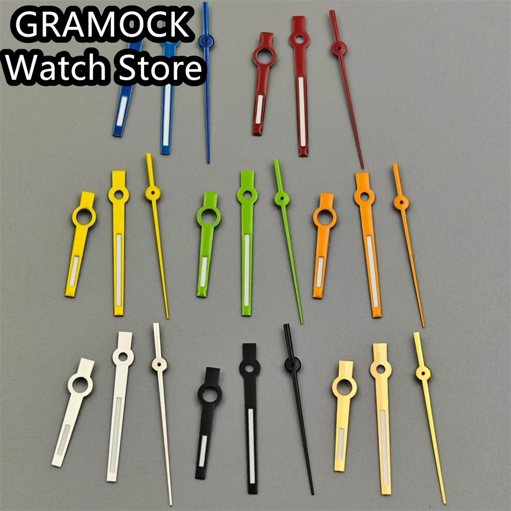 Watch Hands Set Luminous Replacement Nh35 - แฟชั่นหลากสีนาฬิกามือชุดสีเขียวตัวชี้ส่องสว่าง Fit NH35 NH36 Movt นาฬิกาข้อมืออัตโนมัติอุปกรณ์เสริม