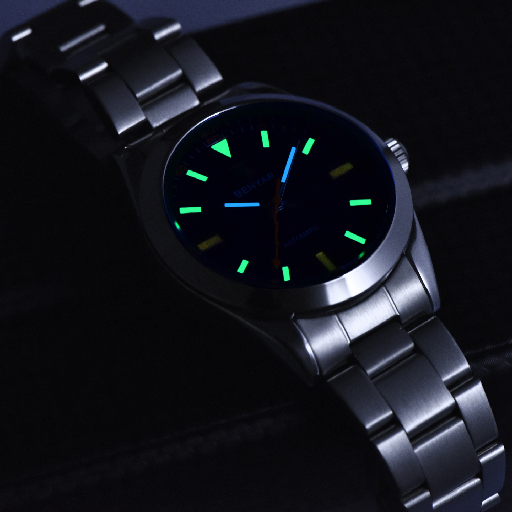 นาฬิกาแฟชั่นแบรนด์ BENYAR DESI - Men Mechanical Watch Sapphire Crystal บทวิจารณ์และราคา