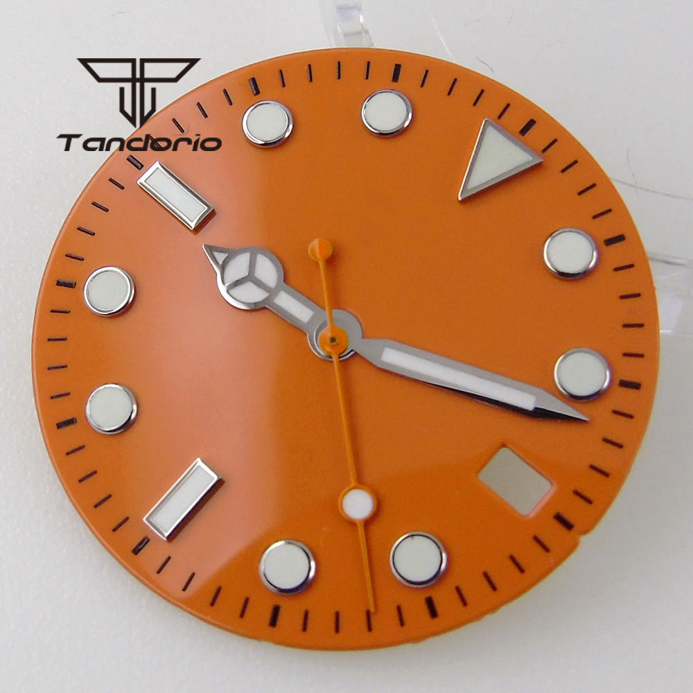 หน้าปัดนาฬิกาขนาด 29 มม. สีน้ำ - Watch Hands Set Luminous Replacement Nh35 บทวิจารณ์และราคา