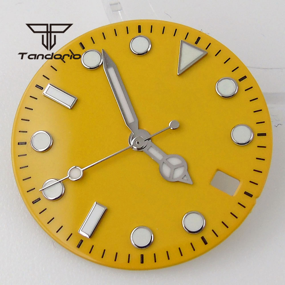 หน้าปัดนาฬิกาขนาด 29 มม. สีน้ำ - Watch Hands Set Luminous Replacement Nh35 บทวิจารณ์และราคา