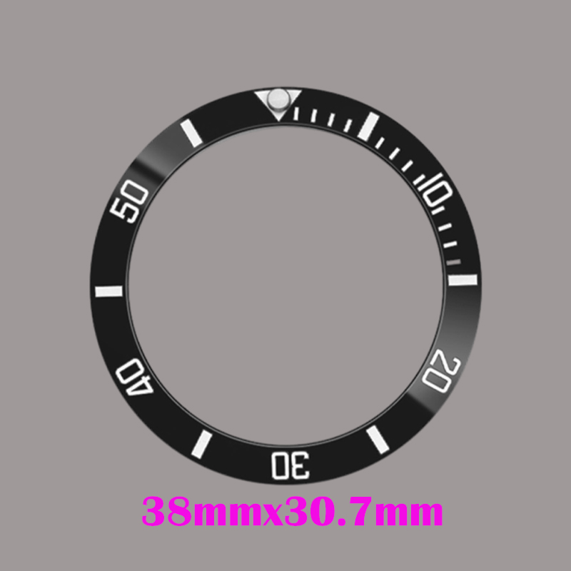 สีเขียวสีฟ้าส่องสว่างลาด 38 มม - Watch Bezel Insert Ceramic Luminous บทวิจารณ์และราคา