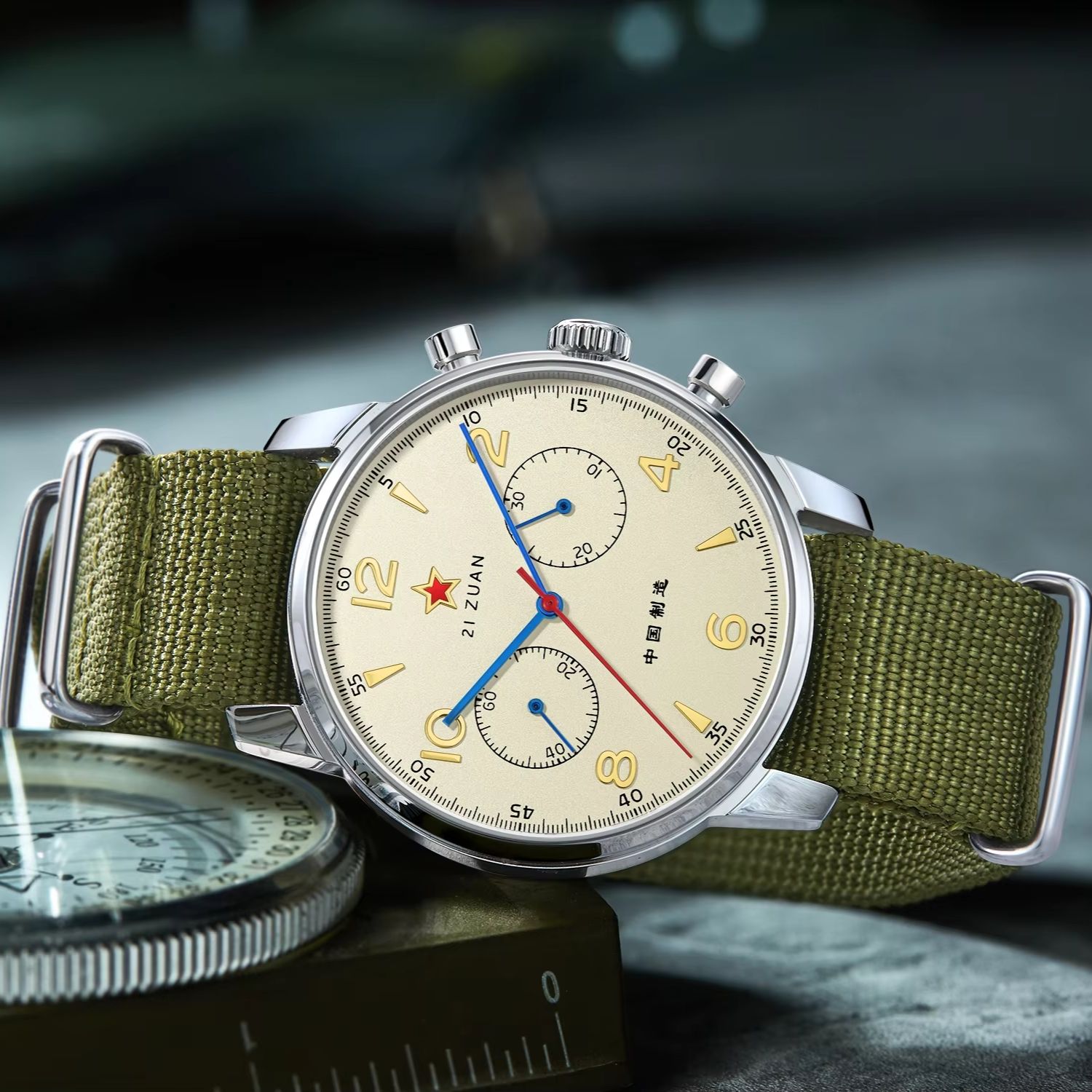TOPHILL นาฬิกาข้อมือผู้ชายระบบ - Chronograph Mechanical Watch Seagull 1963 บทวิจารณ์และราคา