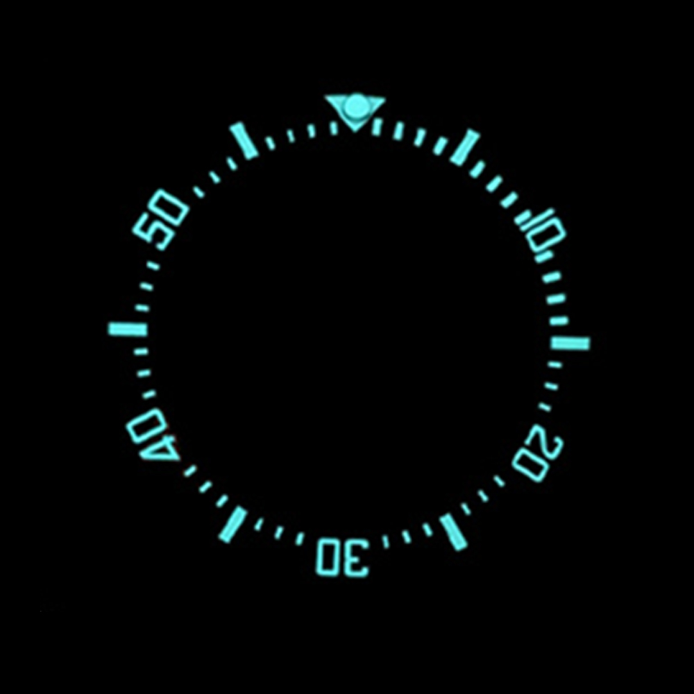 ขอบหน้าปัดเซรามิกโค้งสีน้ำเงิน - Watch Bezel Insert Ceramic Luminous บทวิจารณ์และราคา