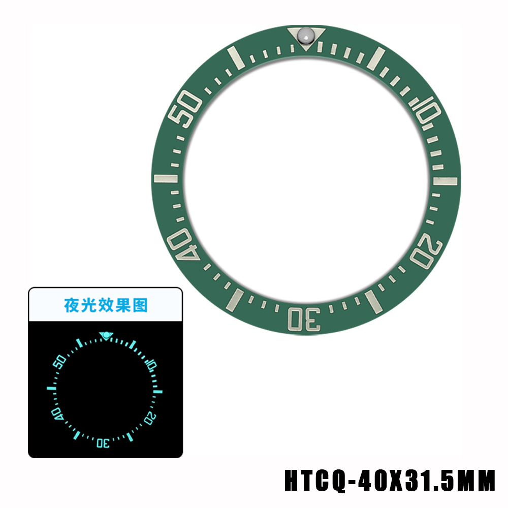 ขอบหน้าปัดเซรามิกโค้งสีน้ำเงิน - Watch Bezel Insert Ceramic Luminous บทวิจารณ์และราคา