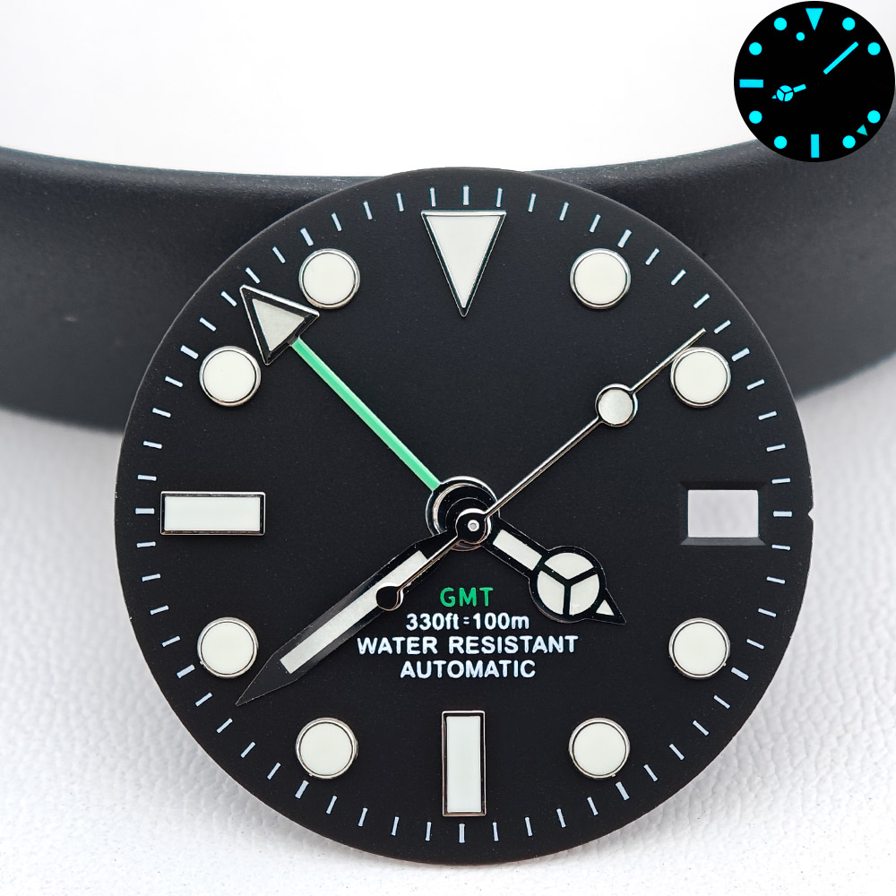 หน้าปัดและชุดเข็มนาฬิกา GMT แบ - Watch Hands Set Luminous Replacement Nh35 บทวิจารณ์และราคา