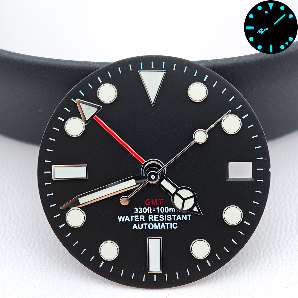 หน้าปัดและชุดเข็มนาฬิกา GMT แบ - Watch Hands Set Luminous Replacement Nh35 บทวิจารณ์และราคา