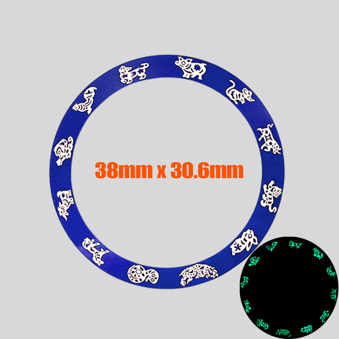 ขอบเซรามิกแบบกำหนดเองขนาด 38 ม - Watch Bezel Insert Ceramic Luminous บทวิจารณ์และราคา