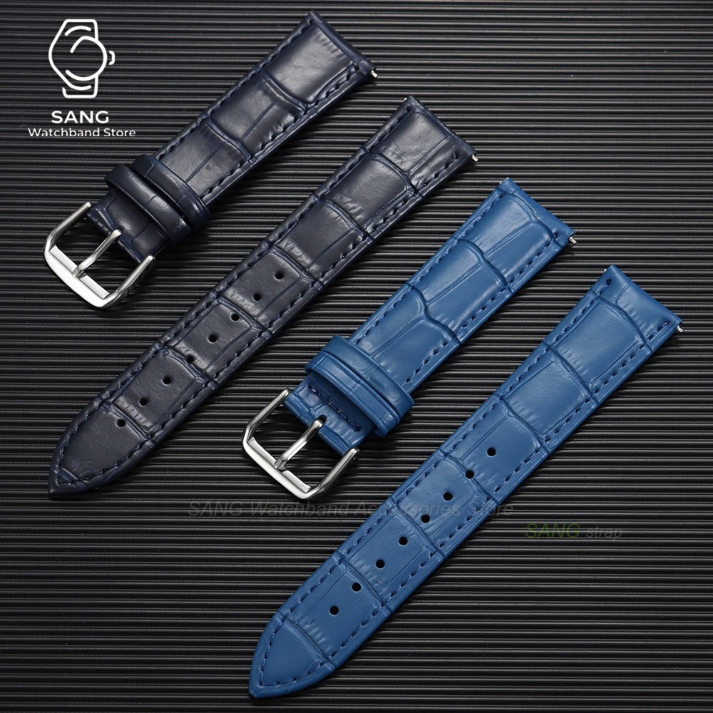 สายนาฬิกาหนังลายไม้ไผ่แบบคลาสส - Leather Watch Strap Quick Release 20Mm 22Mm บทวิจารณ์และราคา
