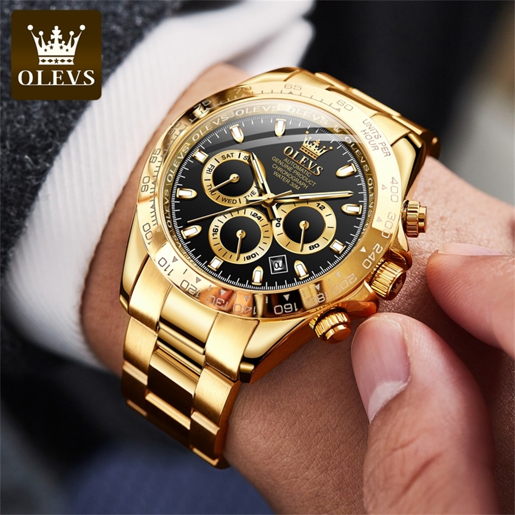 OLEVS 6638 นาฬิกาผู้ชาย Tourbi - Skeleton Automatic Watch Luxury Tourbillon บทวิจารณ์และราคา