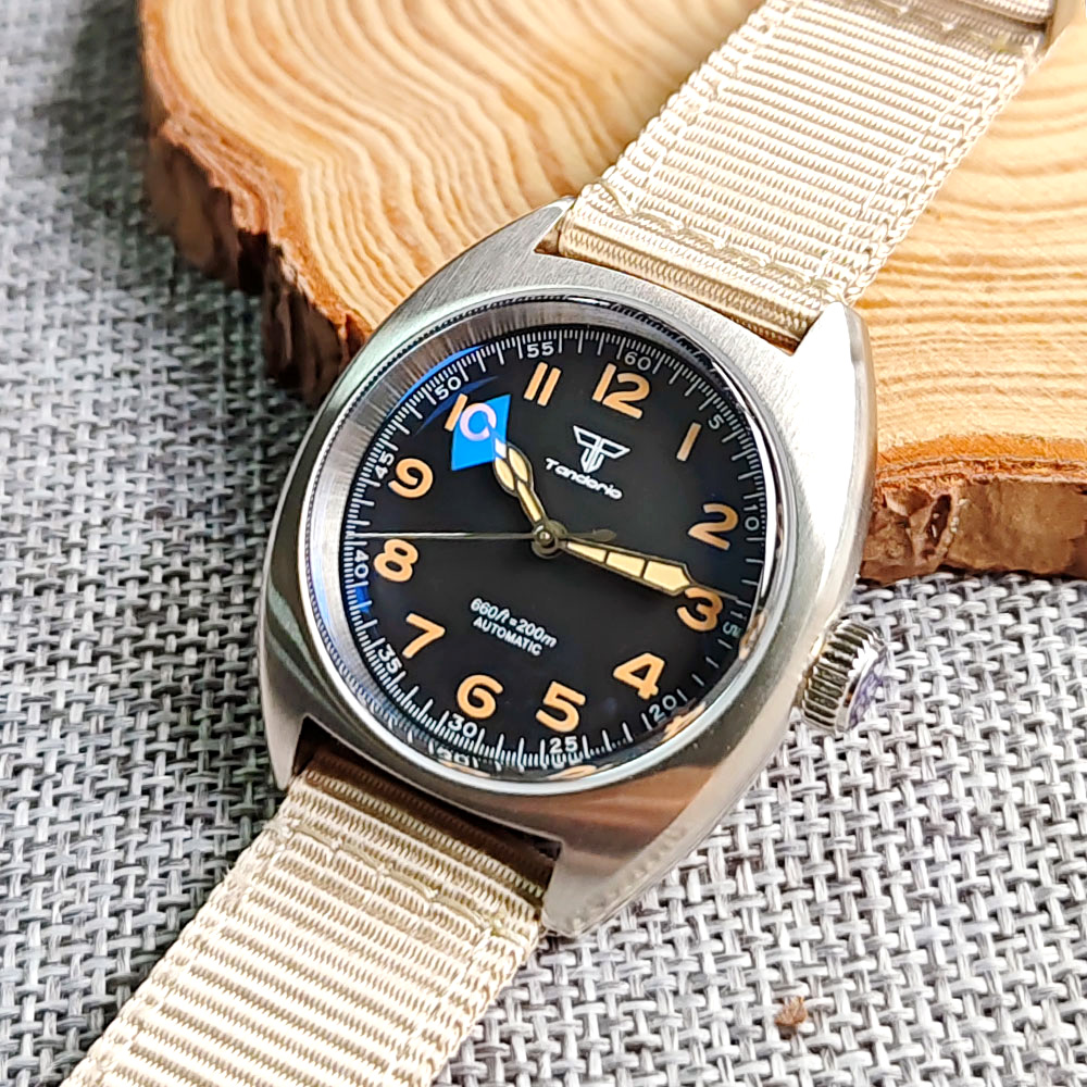 Tandorio AR นาฬิกาผู้ชาย หน้าป - Sapphire Watch Crystal Double Domed บทวิจารณ์และราคา