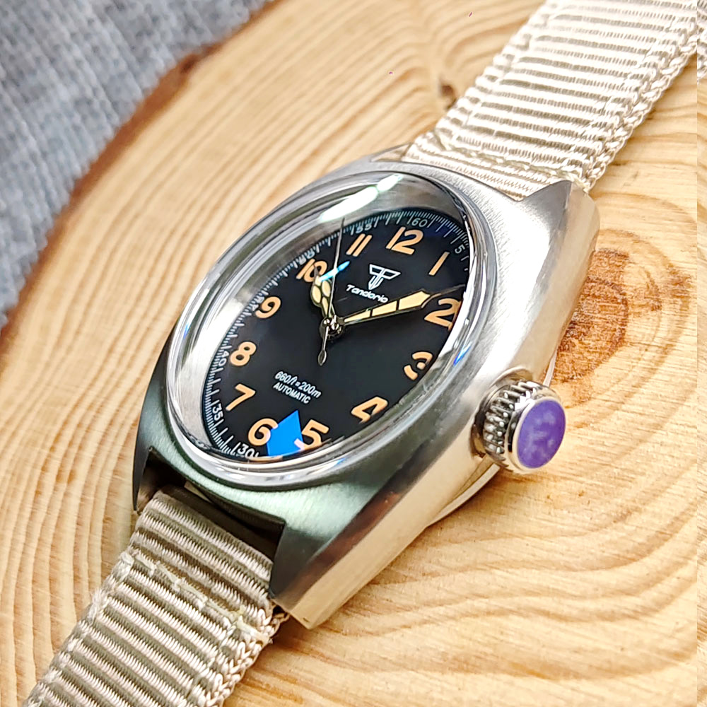 Tandorio AR นาฬิกาผู้ชาย หน้าป - Sapphire Watch Crystal Double Domed บทวิจารณ์และราคา