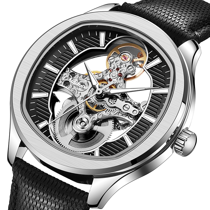 นาฬิกาดีไซน์อินเวอร์เต็ดทูร์บิ - Skeleton Automatic Watch Luxury Tourbillon บทวิจารณ์และราคา