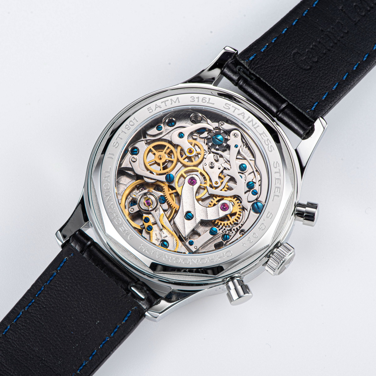 Sugess 1963 Pilotนาฬิกาผู้ชายC - Chronograph Mechanical Watch Seagull 1963 บทวิจารณ์และราคา