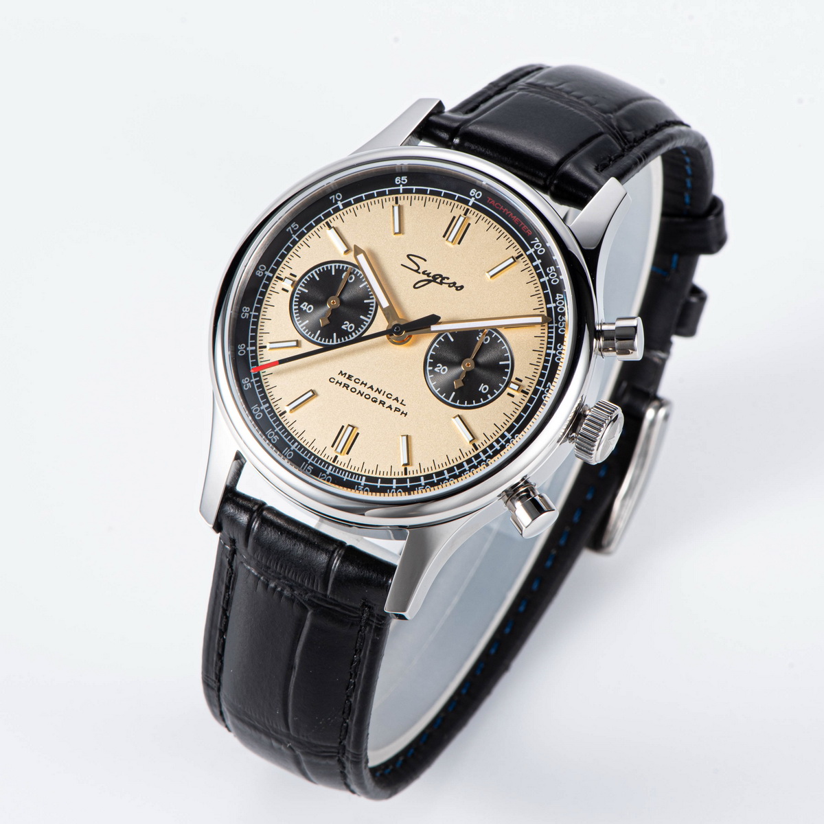 Sugess 1963 Pilotนาฬิกาผู้ชายC - Chronograph Mechanical Watch Seagull 1963 บทวิจารณ์และราคา