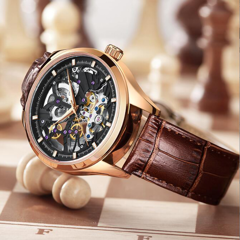 นาฬิกาข้อมือสำหรับผู้ชาย Ailan - Skeleton Automatic Watch Luxury Tourbillon บทวิจารณ์และราคา