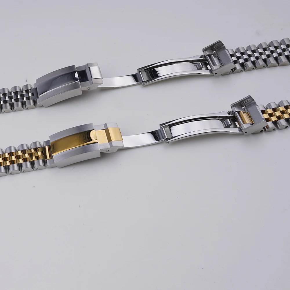 Rolamy 22 มม.Jubilee นาฬิกาสํา - Solid Stainless Steel Watch Bracelet Jubilee บทวิจารณ์และราคา