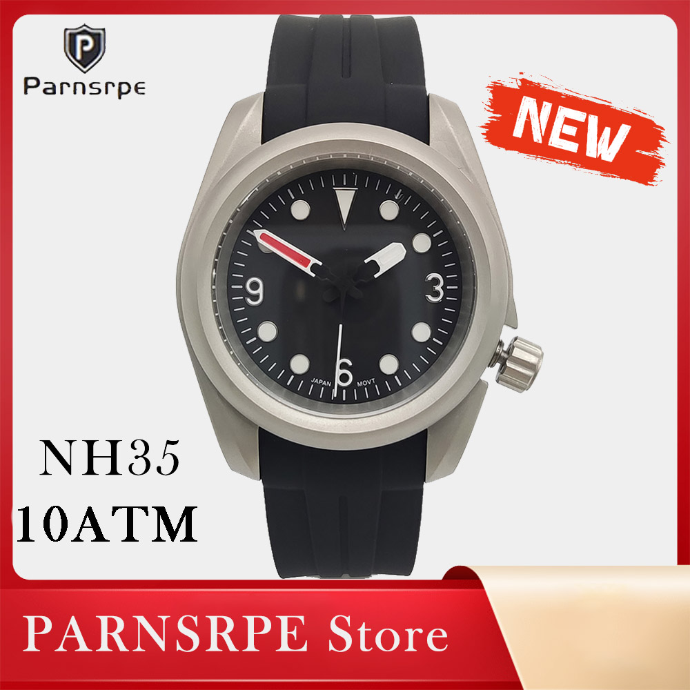 38 มม.ดําน้ํานาฬิกาผู้ชาย NH35 - Automatic Dive Watch 200M Nh35 Movement บทวิจารณ์และราคา