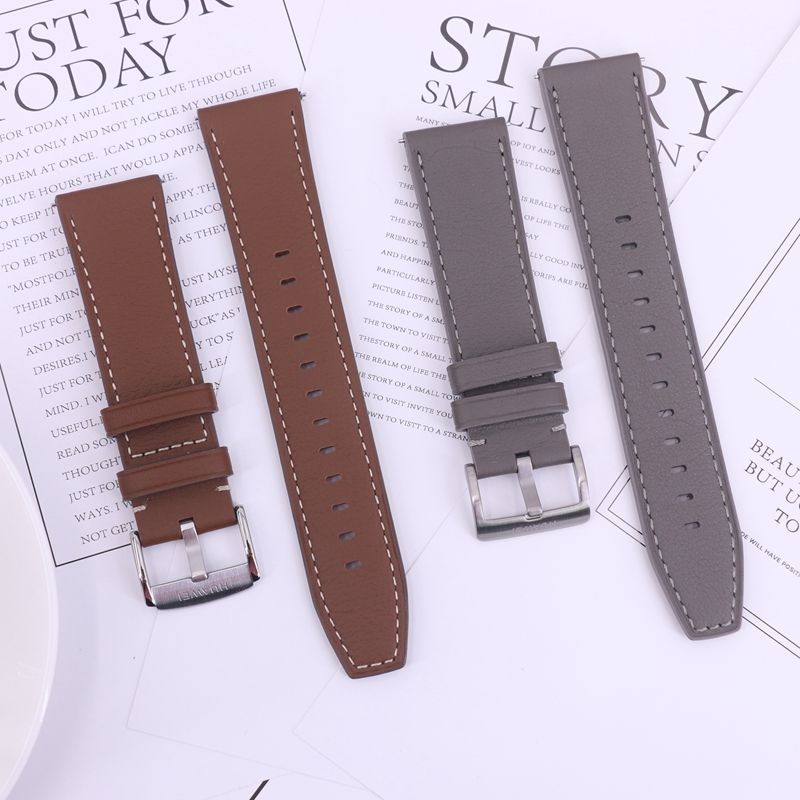 สายนาฬิกา Huawei GT3 Pro 46 มม - Leather Watch Strap Quick Release 20Mm 22Mm บทวิจารณ์และราคา