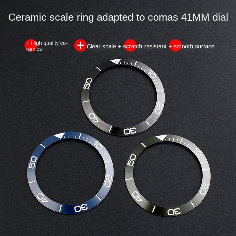 สีฟ้าสีเขียวสีดำเรืองแสงเซรามิ - Watch Bezel Insert Ceramic Luminous บทวิจารณ์และราคา