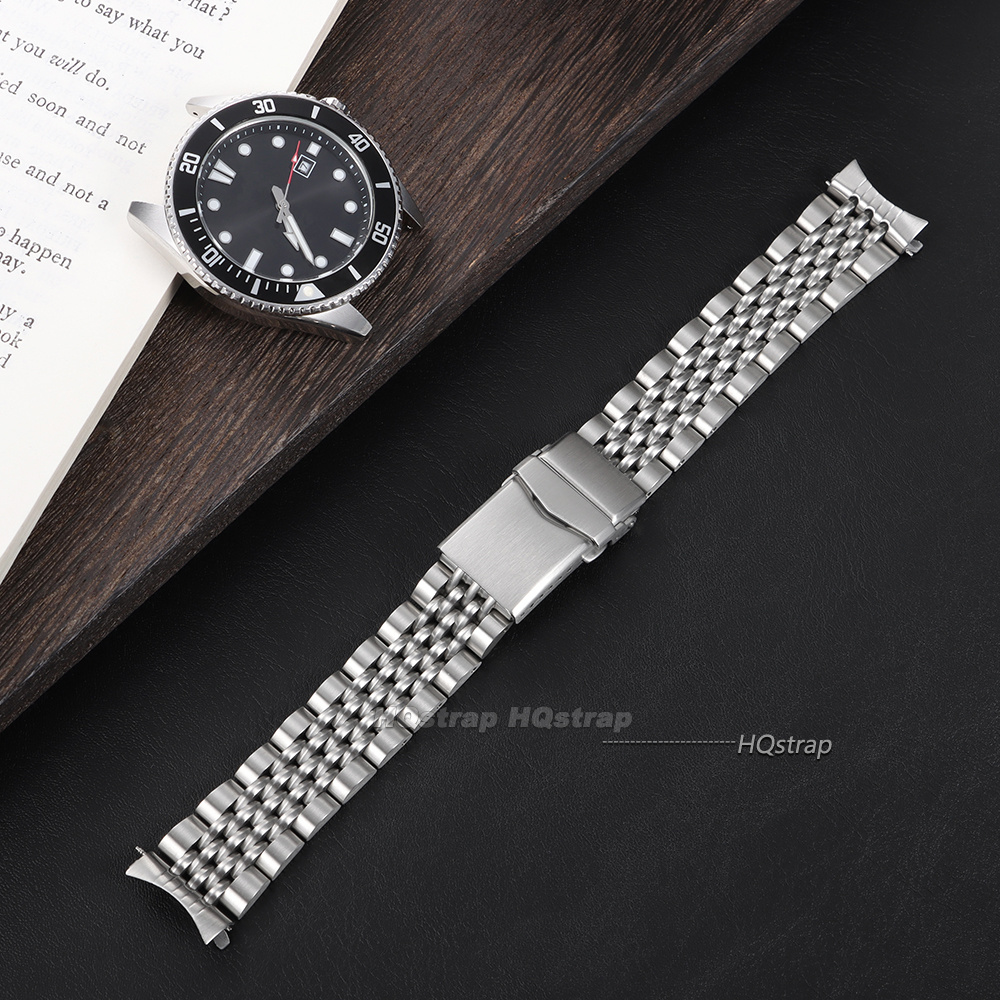สายนาฬิกาสแตนเลสแบบตรง/โค้ง ขน - Solid Stainless Steel Watch Bracelet Jubilee บทวิจารณ์และราคา