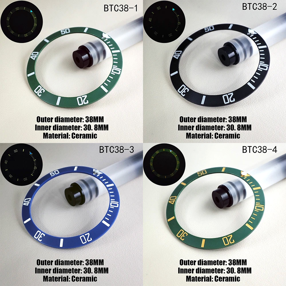ขอบหน้าปัดนาฬิกาขนาด 38 มม.*30 - Watch Bezel Insert Ceramic Luminous บทวิจารณ์และราคา