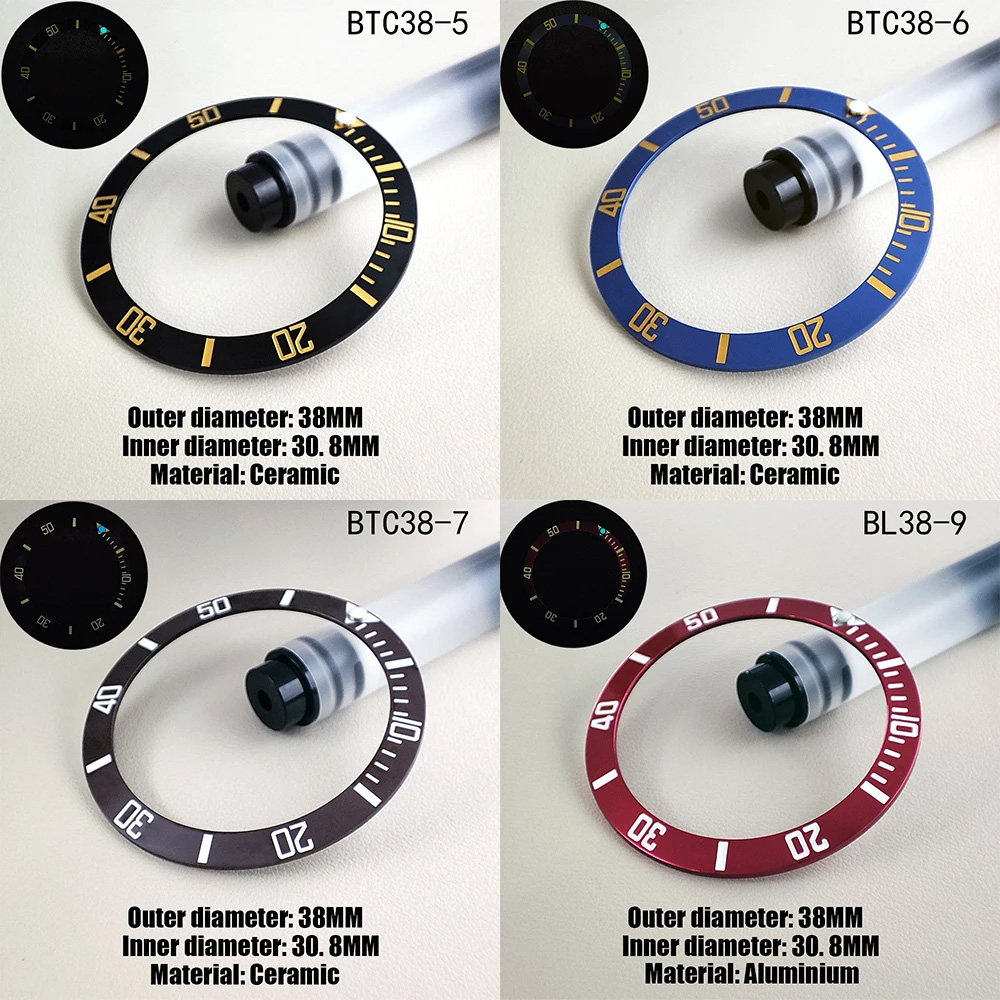 ขอบหน้าปัดนาฬิกาขนาด 38 มม.*30 - Watch Bezel Insert Ceramic Luminous บทวิจารณ์และราคา