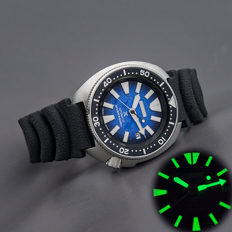 Mod 6105 6309 Turtle Abalone D - Automatic Dive Watch 200M Nh35 Movement บทวิจารณ์และราคา