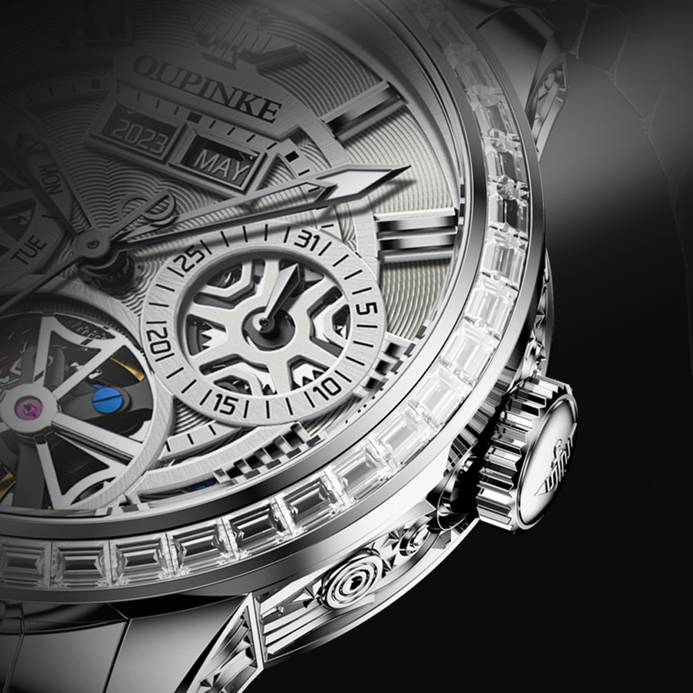 Oupinke นาฬิกาข้อมืออัตโนมัติผ - Skeleton Automatic Watch Luxury Tourbillon บทวิจารณ์และราคา