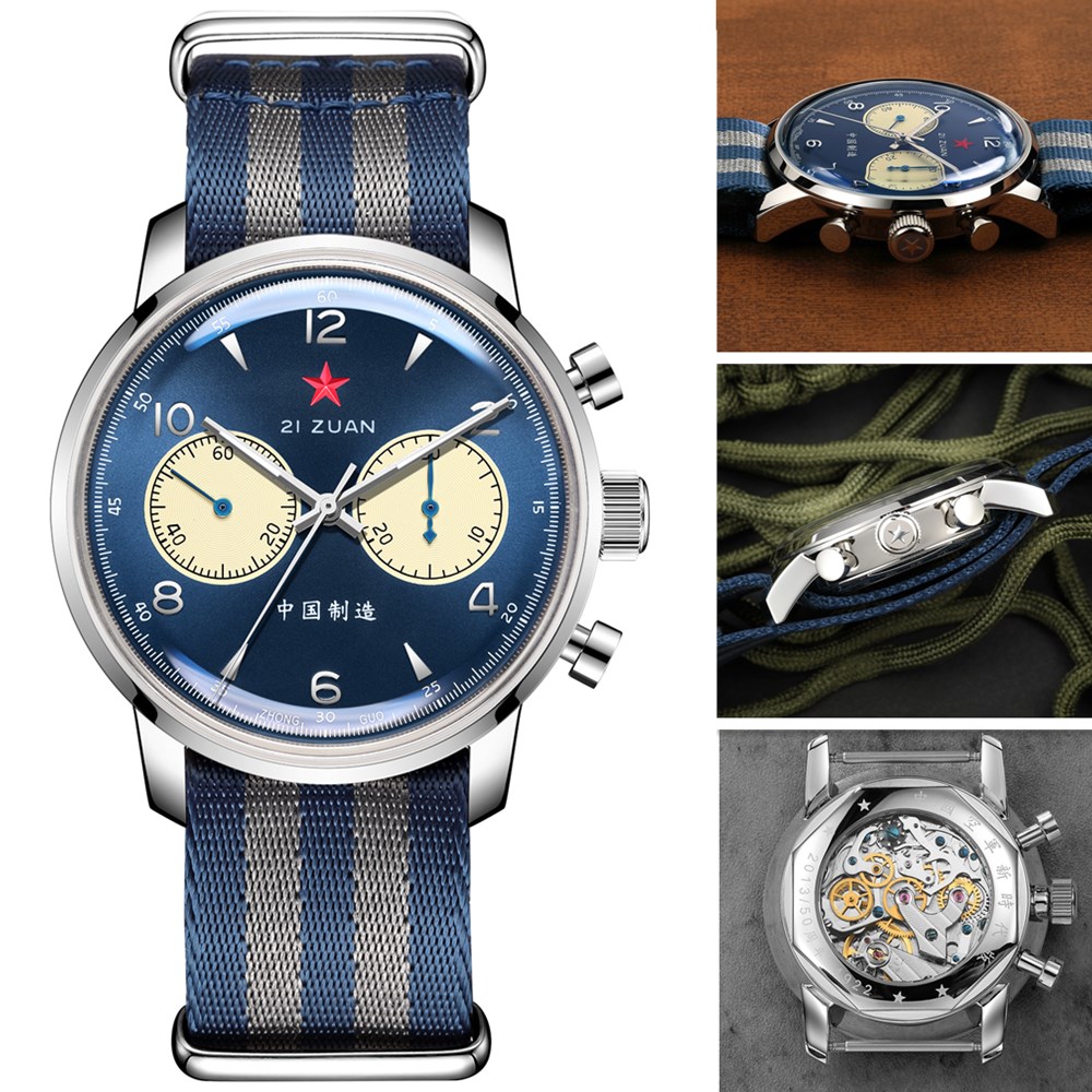 SEAKOSS 1963 นาฬิกาข้อมือผู้ชา - Chronograph Mechanical Watch Seagull 1963 บทวิจารณ์และราคา