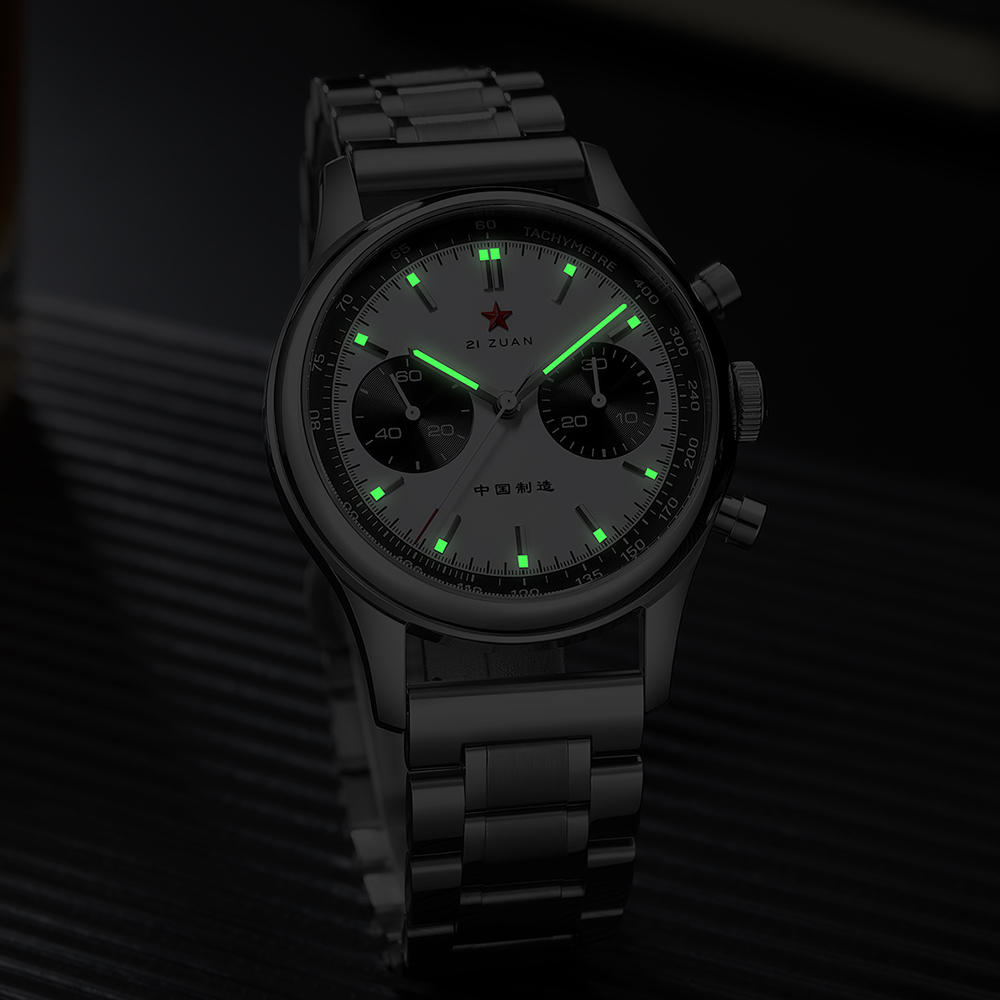 SEAKOSS 40 มม.แพนด้า 1963 นาฬิ - Chronograph Mechanical Watch Seagull 1963 บทวิจารณ์และราคา
