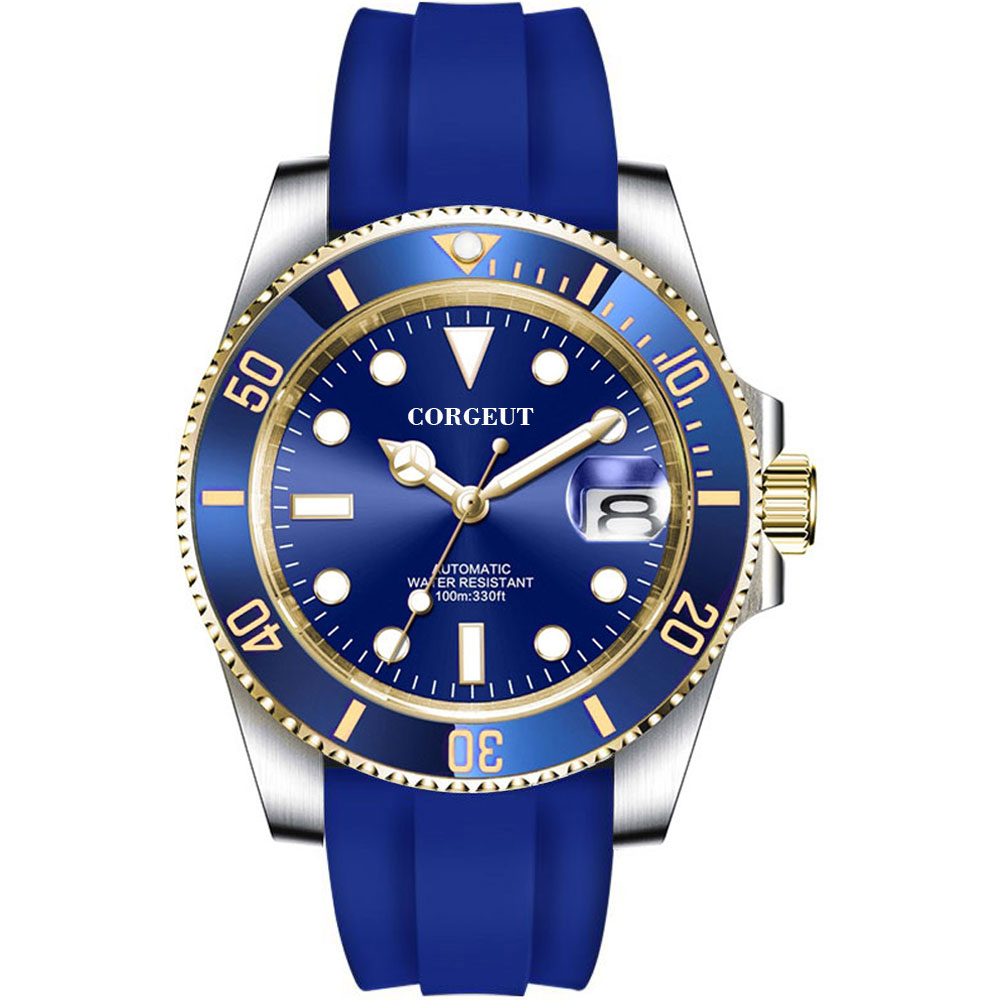 Corgeut แฟชั่นญี่ปุ่น 24 Jewel - Men Mechanical Watch Sapphire Crystal บทวิจารณ์และราคา