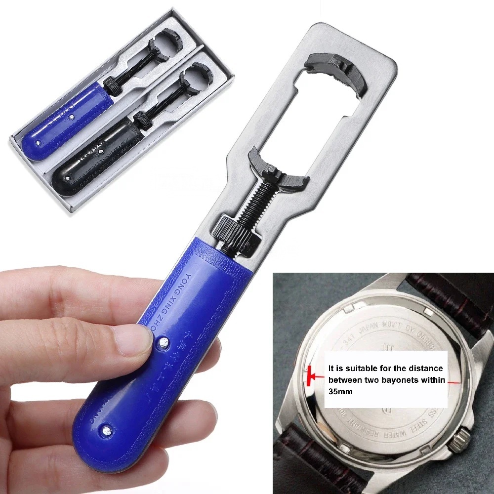 ประแจถอดฝาหลังนาฬิกาแบบปรับได้ - Watchmaker Repair Tool Kit Case Opener บทวิจารณ์และราคา
