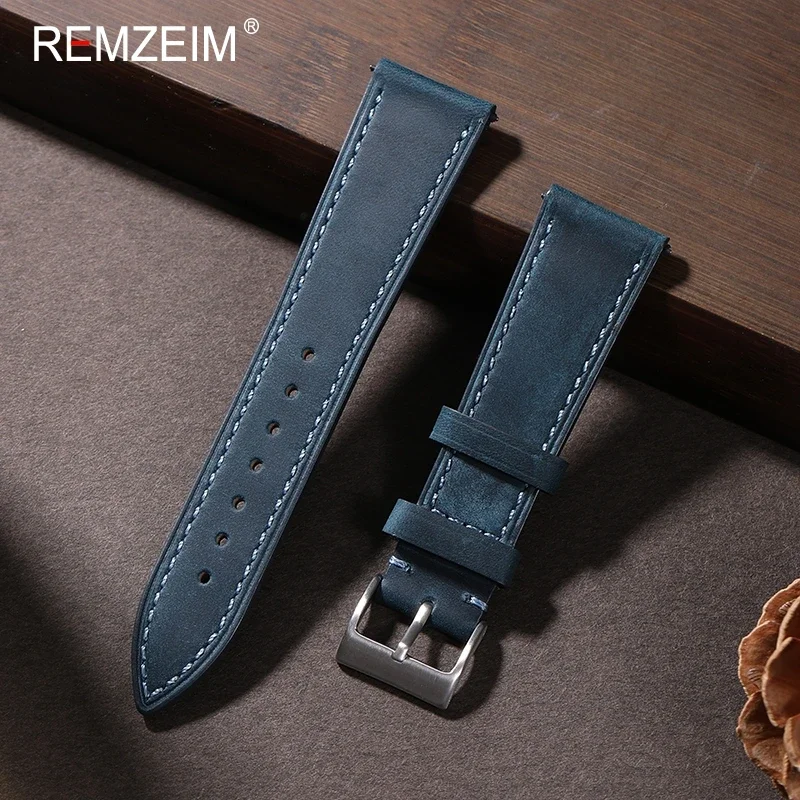 Strap18mm นาฬิกาหนังอเนกประสงค - Leather Watch Strap Quick Release 20Mm 22Mm บทวิจารณ์และราคา