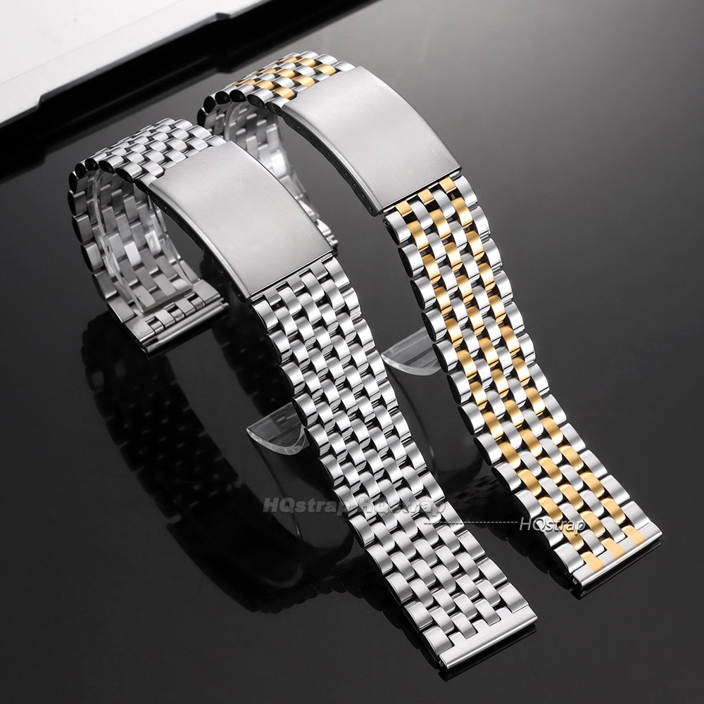 สายนาฬิกาสแตนเลสใหม่ ขนาด 20 ม - Solid Stainless Steel Watch Bracelet Jubilee บทวิจารณ์และราคา