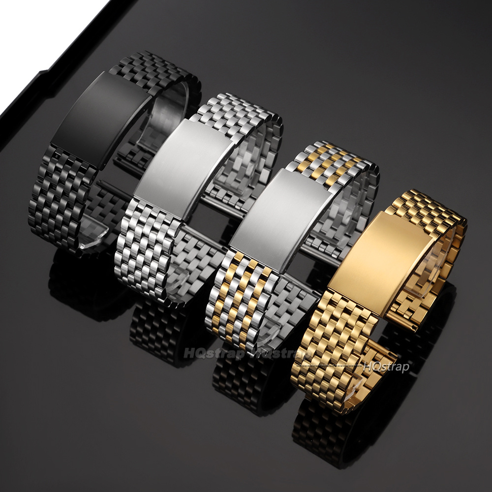 สายนาฬิกาสแตนเลสใหม่ ขนาด 20 ม - Solid Stainless Steel Watch Bracelet Jubilee บทวิจารณ์และราคา