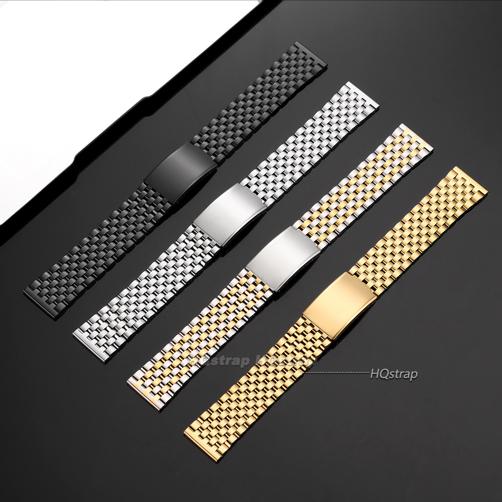 สายนาฬิกาสแตนเลสใหม่ ขนาด 20 ม - Solid Stainless Steel Watch Bracelet Jubilee บทวิจารณ์และราคา