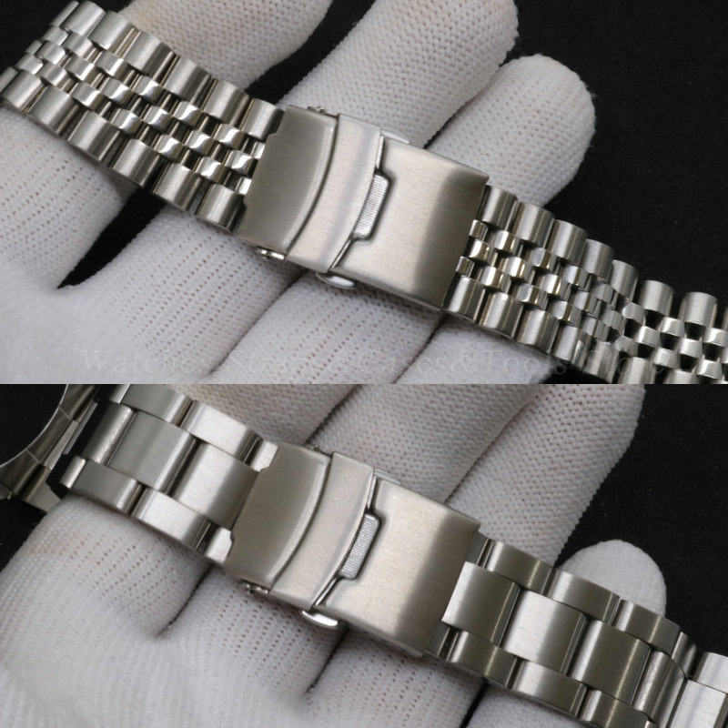 316L สายสแตนเลสสําหรับ Seiko S - Solid Stainless Steel Watch Bracelet Jubilee บทวิจารณ์และราคา