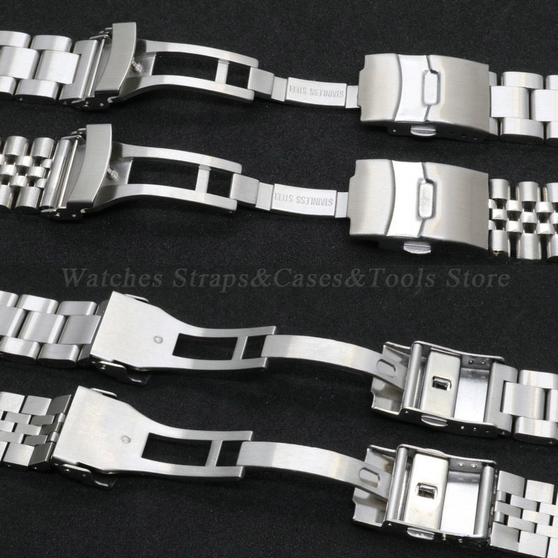 316L สายสแตนเลสสําหรับ Seiko S - Solid Stainless Steel Watch Bracelet Jubilee บทวิจารณ์และราคา