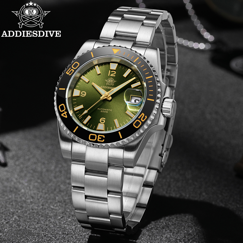 ADDIESDIVE นาฬิกาดำน้ำของผู้ชา - Automatic Dive Watch 200M Nh35 Movement บทวิจารณ์และราคา