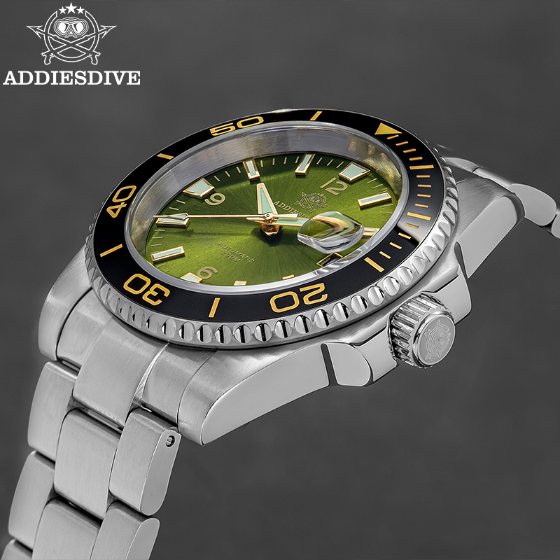 ADDIESDIVE นาฬิกาดำน้ำของผู้ชา - Automatic Dive Watch 200M Nh35 Movement บทวิจารณ์และราคา